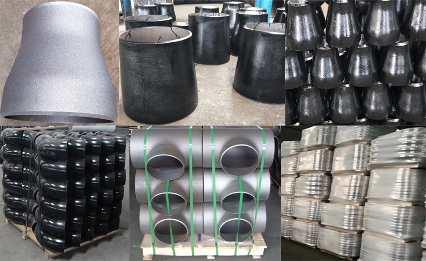 Butt Welded Seamless Black Paint Pipe Fittings Concentric Eccentric Reducer